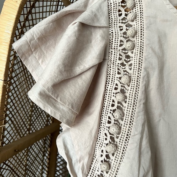 INC pompom eyelet top 100% cotton - Picture 7 of 8